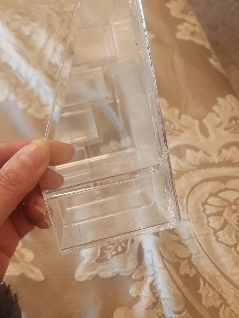 Clear Acrylic Makeup Organizer with Multiple Compartments